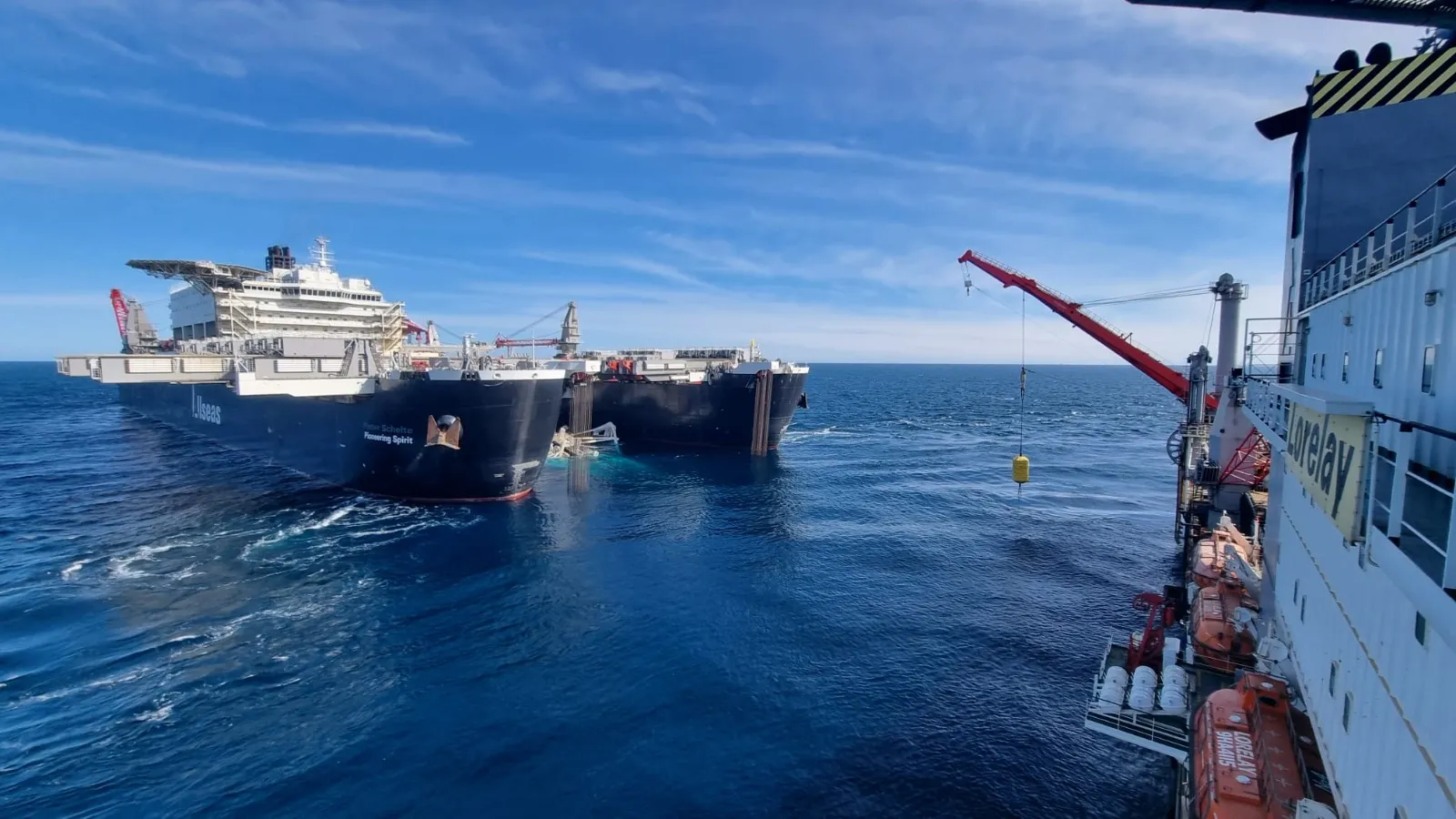 deploying buoyancy modules and providing ROV and survey support
